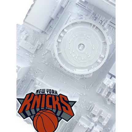New York Knicks — Madison Square Garden 3D Topographical Stadium Wall Art | 12" × 12"