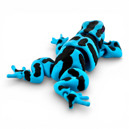 3D Printed Poison Dart Frog with Realistic Glass Eyes – 3.5 Inches Long