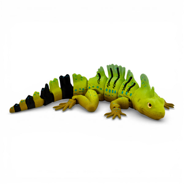 Basilisk Lizard Figurine - Jesus Lizard Replica, Matcha Morph, 3D Printed Reptile Decor, Collectible Gift