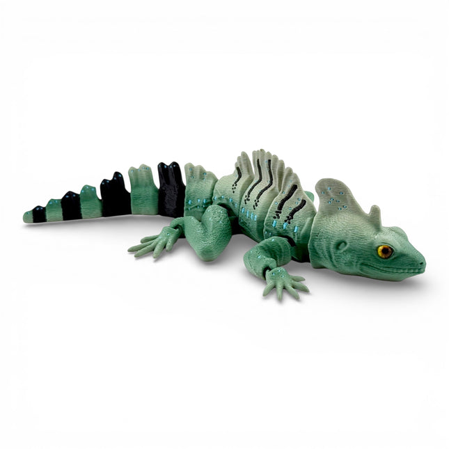 3D Printed Basilisk Model – "Jesus Lizard" Replica - Camoflauge Color