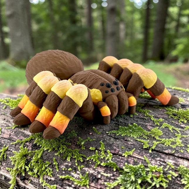 3D Printed Tarantula – Autumn Morph Orange Gradient