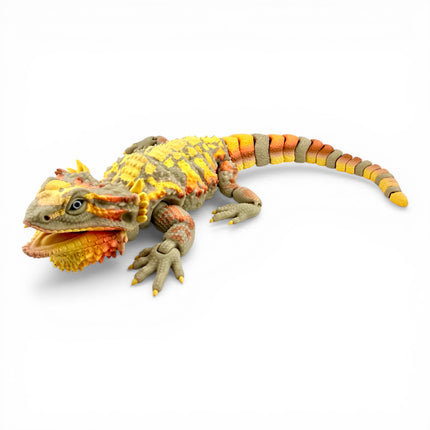 3D Printed Realistic Large Bearded Dragon – EXOTIC MORPH “Autumn” (17 Inches Long)