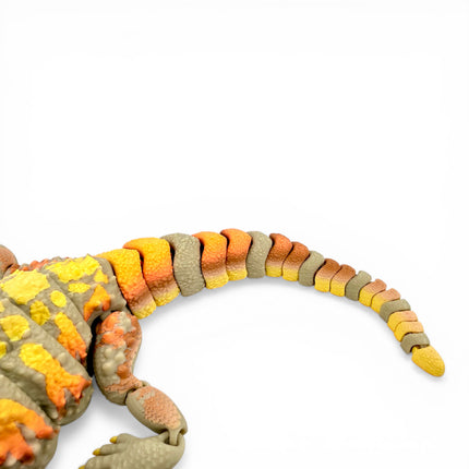 3D Printed Realistic Large Bearded Dragon – EXOTIC MORPH “Autumn” (17 Inches Long)