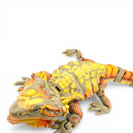 3D Printed Realistic Large Bearded Dragon – EXOTIC MORPH “Autumn” (17 Inches Long)