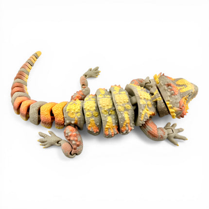 3D Printed Realistic Large Bearded Dragon – EXOTIC MORPH “Autumn” (17 Inches Long)