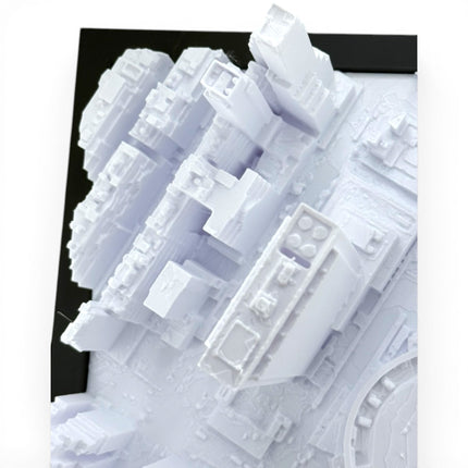 New York Knicks — Madison Square Garden 3D Topographical Stadium Wall Art | 12" × 12"