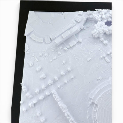 Carolina Hurricanes — PNC Arena 3D Topographical Stadium Wall Art | 12" × 12"