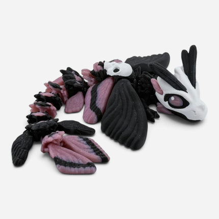 Death's Head Moth Dragon figurine side profile showing wing detail