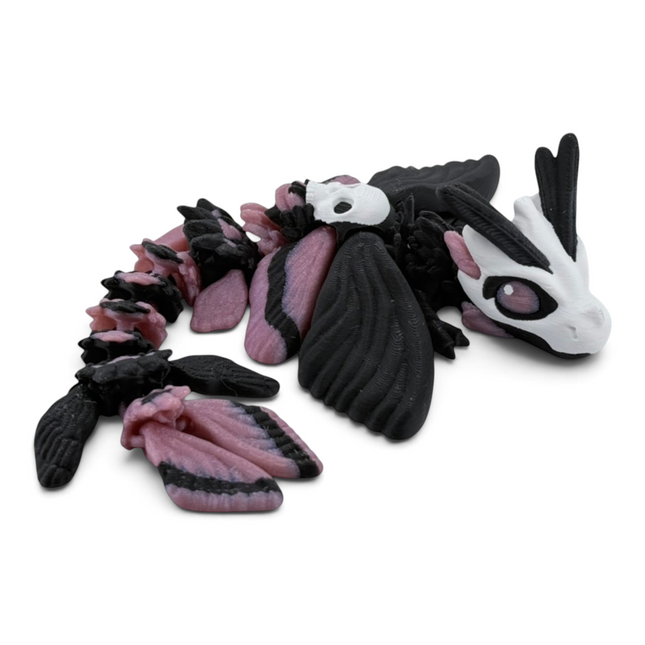 Death's Head Moth Dragon figurine side profile showing wing detail