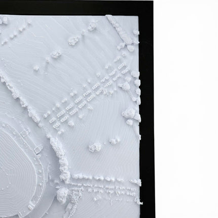 Carolina Hurricanes — PNC Arena 3D Topographical Stadium Wall Art | 12" × 12"