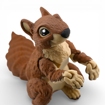 3D Printed Brown Squirrel – Fully Articulated Woodland Model (11 Inches Long)