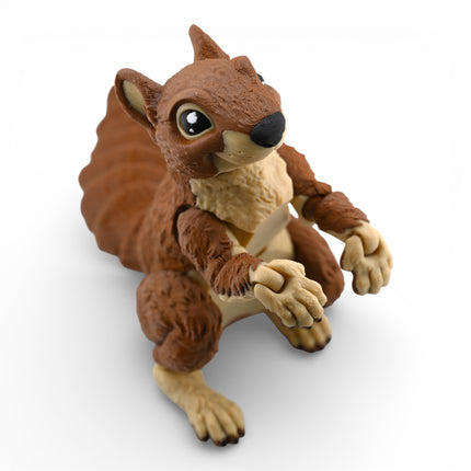 3D Printed Brown Squirrel – Fully Articulated Woodland Model (11 Inches Long)