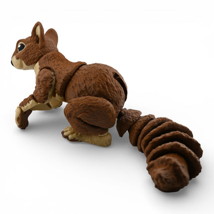 3D Printed Brown Squirrel – Fully Articulated Woodland Model (11 Inches Long)