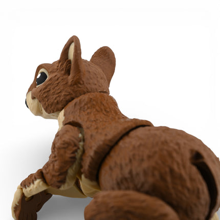 3D Printed Brown Squirrel – Fully Articulated Woodland Model (11 Inches Long)