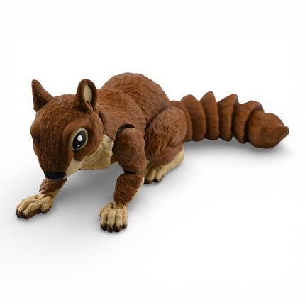 3D Printed Brown Squirrel – Fully Articulated Woodland Model (11 Inches Long)