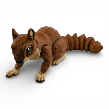 3D Printed Brown Squirrel – Fully Articulated Woodland Model (11 Inches Long)