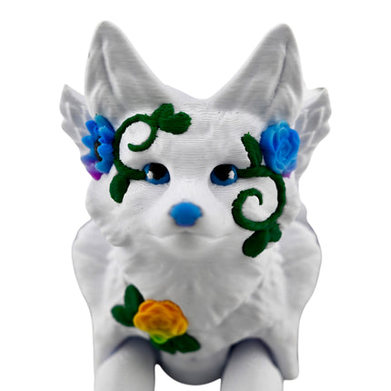 3D Printed Flexi Fae Fox – 13 Inches Long – Fully Articulated Fantasy Creature
