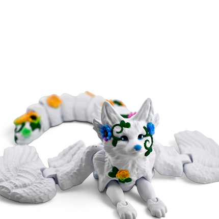 Fae Fox figurine tail detail close-up