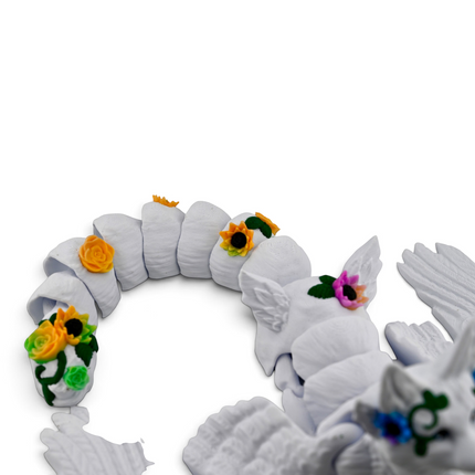 Fae Fox figurine top view showing wing span