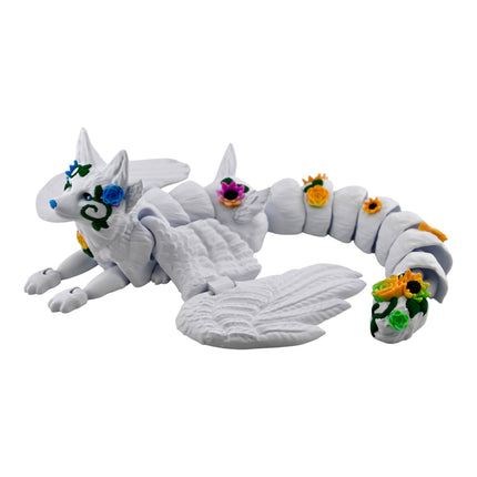 3D Printed Flexi Fae Fox – 13 Inches Long – Fully Articulated Fantasy Creature