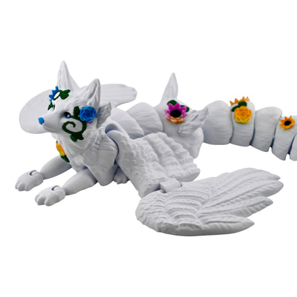 3D Printed Flexi Fae Fox – 13 Inches Long – Fully Articulated Fantasy Creature