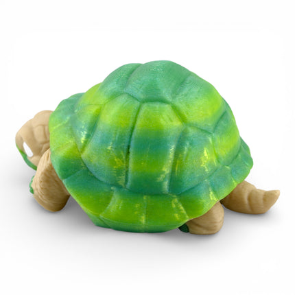 3D Printed Articulated Tortoise – Gradient Shell (6 Inches Long)
