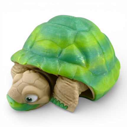 3D Printed Articulated Tortoise – Gradient Shell (6 Inches Long)