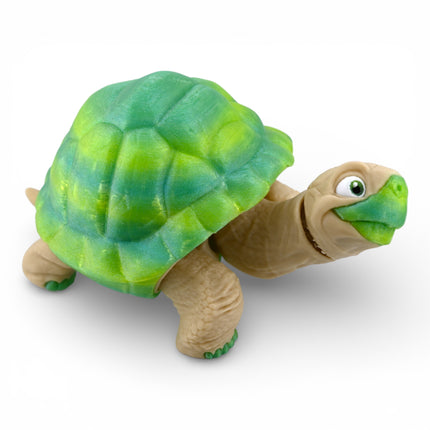 3D Printed Articulated Tortoise – Gradient Shell (6 Inches Long)