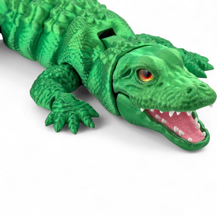 3D Printed Alligator with glass eye