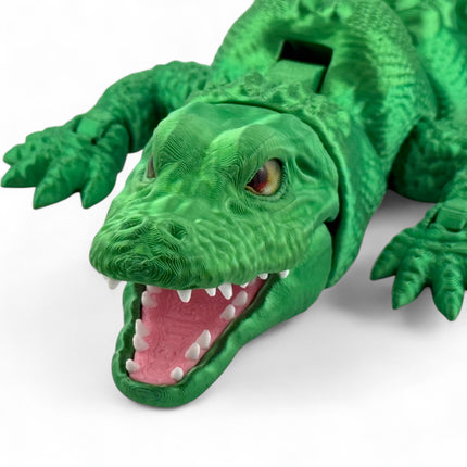 3D Printed Alligator with glass eye