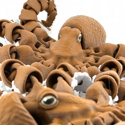 3D Printed Octopus Sculpture: USA-Made Marine Life Decor