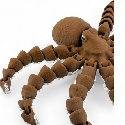 3D Printed Octopus Sculpture: USA-Made Marine Life Decor