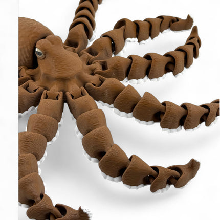 3D Printed Octopus Sculpture: USA-Made Marine Life Decor