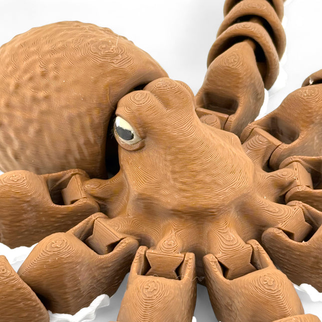 3D Printed Octopus Sculpture: USA-Made Marine Life Decor
