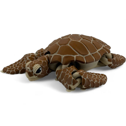 3D Printed Articulated Sea Turtle: USA-Made Ocean Decor