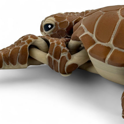 3D Printed Articulated Sea Turtle: USA-Made Ocean Decor