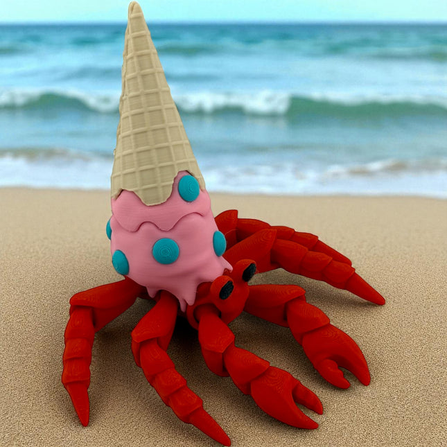 3D Printed Hermit Ice Cream Crab