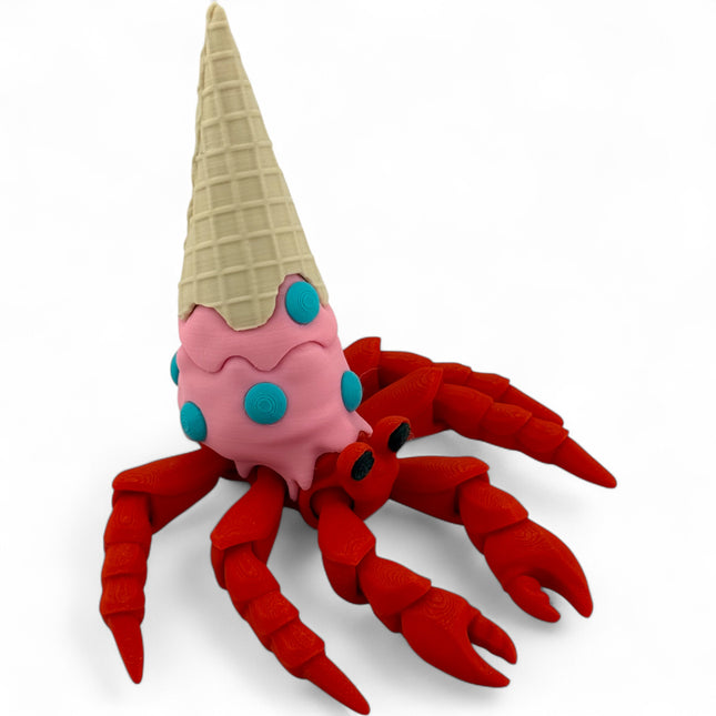3D Printed Hermit Ice Cream Crab