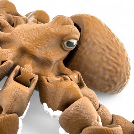 3D Printed Octopus Sculpture: USA-Made Marine Life Decor
