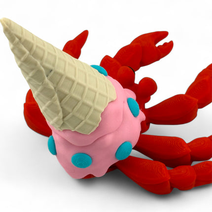 3D Printed Hermit Ice Cream Crab