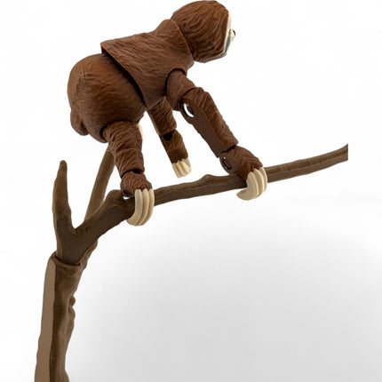 3D Printed Sloth and Tree Decor: Whimsical USA-Made Figurine