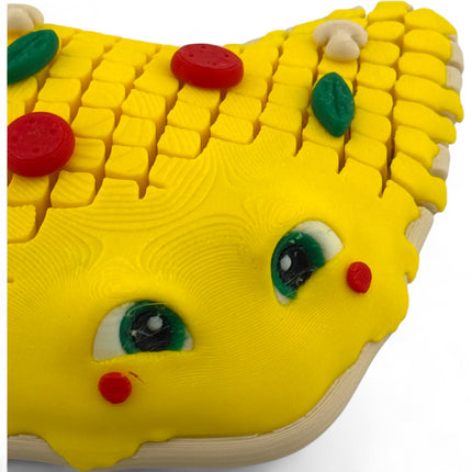 3D Printed Pizza Stingray Sculpture: Quirky Ocean Decor