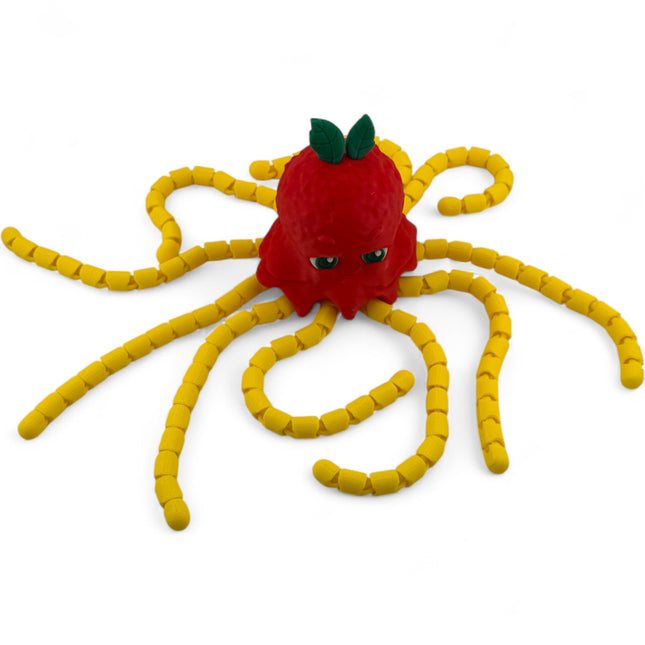 3D Printed Spaghetti Meatball Octopus Figurine: Quirky Kitchen Decor