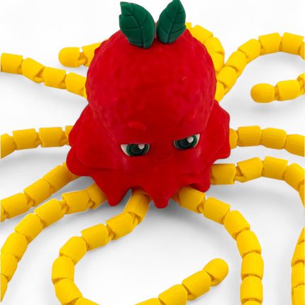 3D Printed Spaghetti Meatball Octopus Figurine: Quirky Kitchen Decor