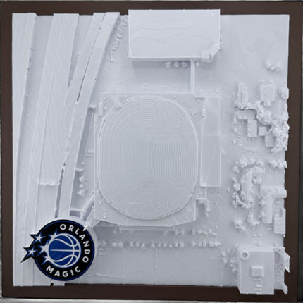 Orlando Magic — Kia Center 3D Topographical Stadium Wall Art | 12" × 12"