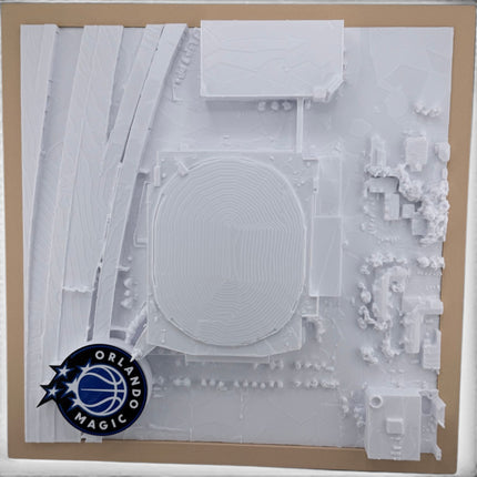 Orlando Magic — Kia Center 3D Topographical Stadium Wall Art | 12" × 12"