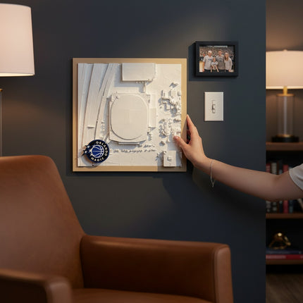 Orlando Magic — Kia Center 3D Topographical Stadium Wall Art | 12" × 12"