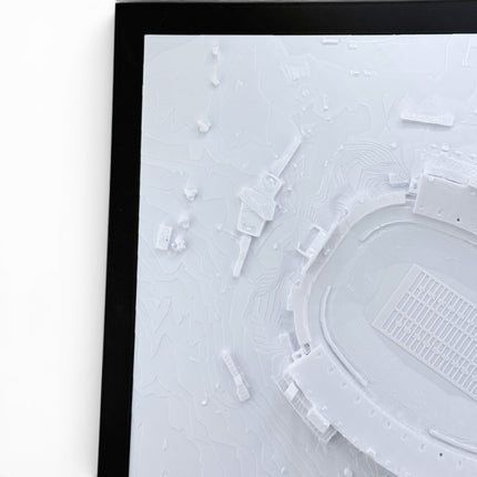 Buffalo Bills Highmark Stadium 3D Topographical Map — Personalized NFL Fan Gift Wall Art