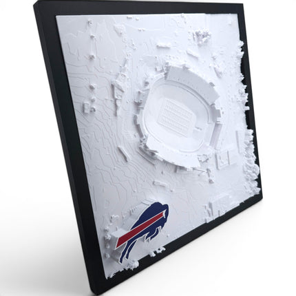 Buffalo Bills Highmark Stadium 3D Topographical Map — Personalized NFL Fan Gift Wall Art