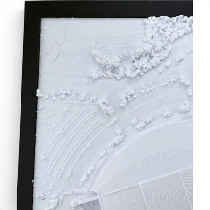 Dallas Cowboys AT&T Stadium 3D Topographical Map — Personalized NFL Fan Gift Wall Art